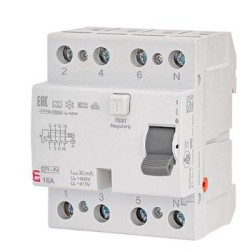 ПЗВ ETI EFI-P4 3P+N 16/0,1 NL A 10кА (2061820)