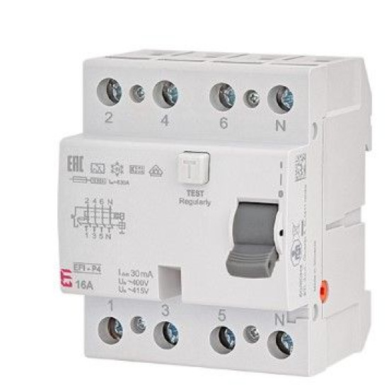 ПЗВ ETI EFI-P4 3P+N 25/0,1 NL A 10кА (2061821)
