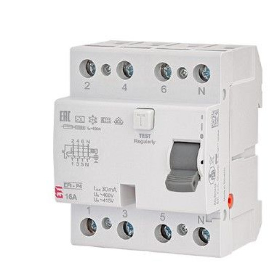 ПЗВ ETI EFI-P4 3P+N 25/0,3 NL A 10кА (2061831)