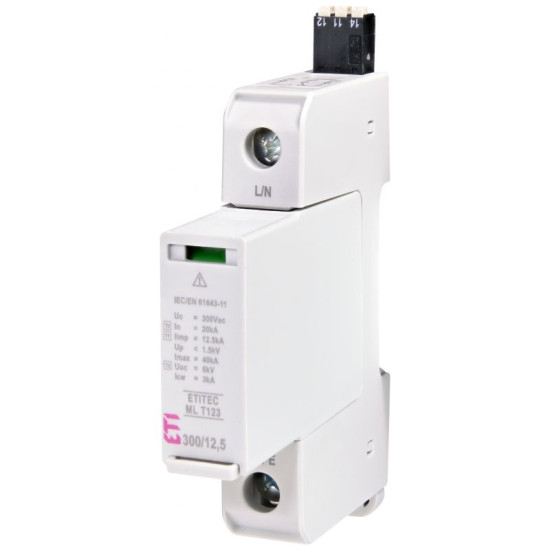 Обмежувач перенапруги ETITEC M T12 300/7 1+0 1p TNC RC (2440501)