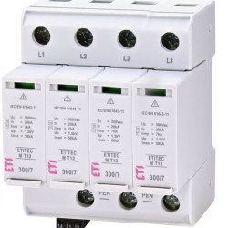 Обмежувач перенапруги ETITEC M T12 300/7 4+0 4p TNC-S RC (2440507)