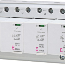 Обмежувач перенапруги ETITEC SM T12 300/25 3+1 8p TT RC (2440563)