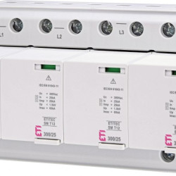Обмежувач перенапруги ETITEC SM T12 300/25 4+0 8p TNC-S RC (2440573)