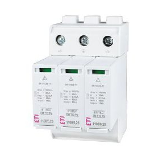 Обмежувач перенапруги ETITEC EM T12 PV 1500/5 Y RC (2440583)