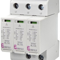 Обмежувач перенапруги ETITEC ML T123 300/12,5 3+0 3p TNC RC (2440666)