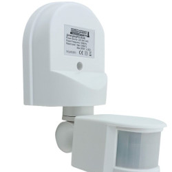 Інфрачервоний датчик руху TNSy ДР 02 1200Вт 180° 12м IP44 білий (TNSy5502875)