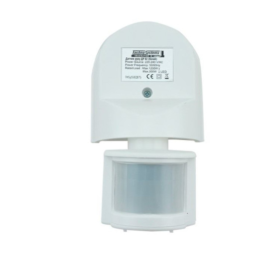 Інфрачервоний датчик руху TNSy ДР 02 1200Вт 180° 12м IP44 білий (TNSy5502875)