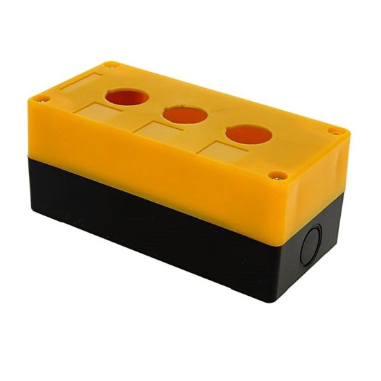 Корпус для кнопок TNSy КП103 3 місця жовта (TNSy5500299)