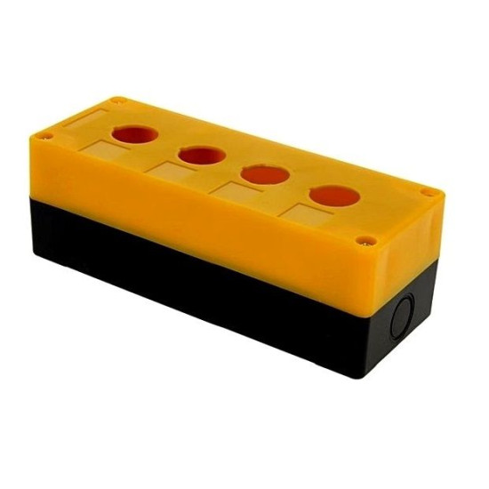 Корпус для кнопок TNSy КП104 4 місця жовта (TNSy5500300)