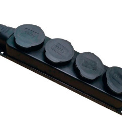 Чотиримісна колодка TNSy RUBBER з захисною кришкою та заземленням IP44 (TNSy5000078)