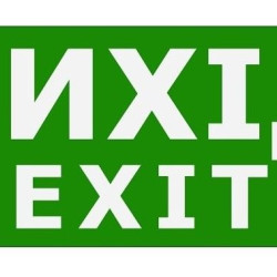 Наклейка TNSy «Вихід EXIT» 320х115мм (TNSy5000087)
