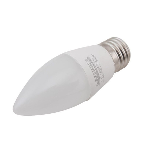 Світлодіодна лампа TNSy LED Bulb-C37-6W-E27-220V-6500K-540L ICCD (свічка) (TNSy5000252)