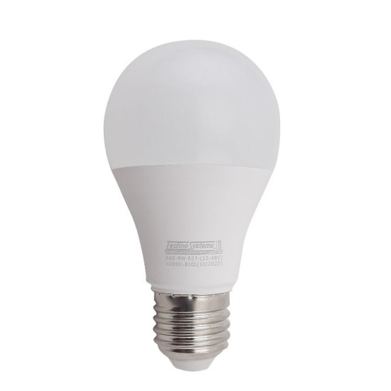 Світлодіодна лампа TNSy LED Bulb-A60-9W-E27-(AC/DC 12-48V)-4000K-810L ICCD (TNSy5000085)