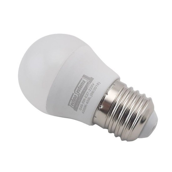 Світлодіодна лампа TNSy LED Bulb-G45-5W-E27-220V-4000K-450L ICCD (TNSy5000037)