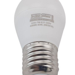 Світлодіодна лампа TNSy LED Bulb-G45-7W-E27-220V-4000K-630L ICCD (TNSy5000036)