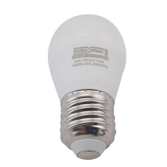 Світлодіодна лампа TNSy LED Bulb-G45-7W-E27-220V-4000K-630L ICCD (TNSy5000036)