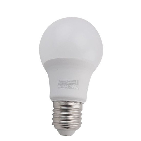 Світлодіодна лампа TNSy LED Bulb-A60-9W-E27-220V-6500K-810L ICCD (TNSy5000254)