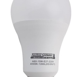 Світлодіодна лампа TNSy LED Bulb-A60-15W-E27-220V-4000K-1350L ICCD (TNSy5000042)