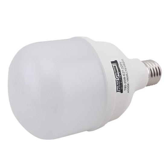 Світлодіодна лампа TNSy LED Bulb-T80-20W-E27-220V-4000K-1800L ICCD (TNSy5000258)