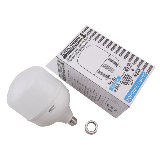 Світлодіодна лампа TNSy LED Bulb-T140-50W-E27-E40-220V-6500K-5250L ICCD (TNSy5000046)