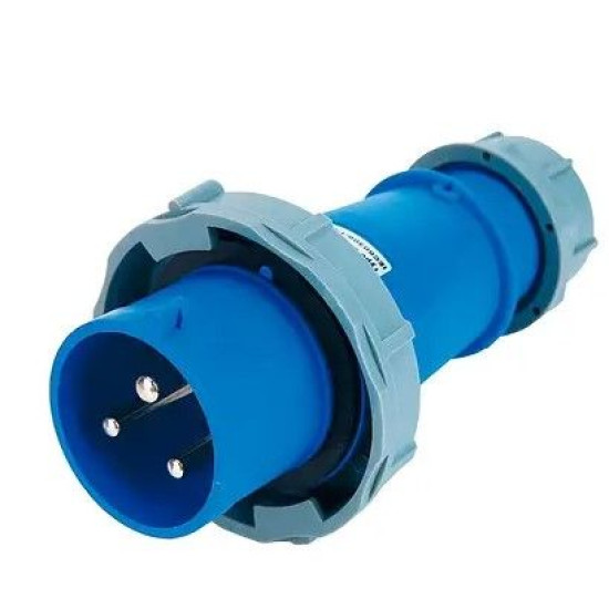 Силова вилка TNSy 0332 PRO 2Р+PЕ 63А 220В IP67 (TNSy5503770)