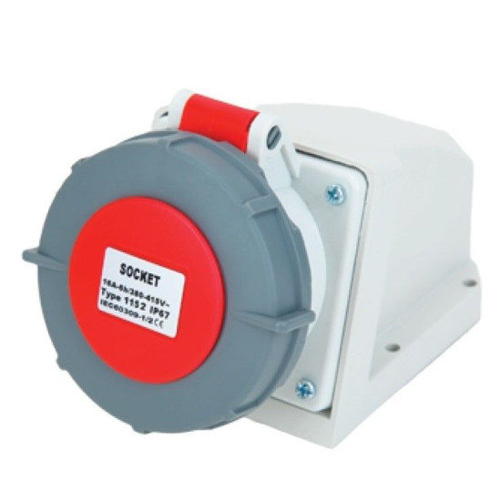 Накладна силова розетка TNSy PRO 1152 3Р+PЕ+N 16А 380В IP67 (TNSy5502048)