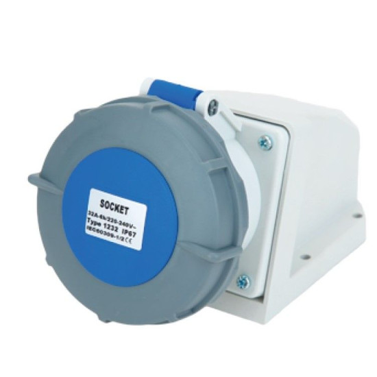 Накладна силова розетка TNSy PRO 1232 2Р+PЕ 32А 220В IP67 (TNSy5502049)