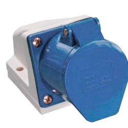 Накладна силова розетка TNSy 113 2Р+PЕ 16А 220В IP44 (TNSy5500406)