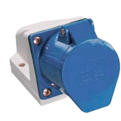 Накладна силова розетка TNSy 123 2Р+PЕ 32А 220В IP44 (TNSy5500409)