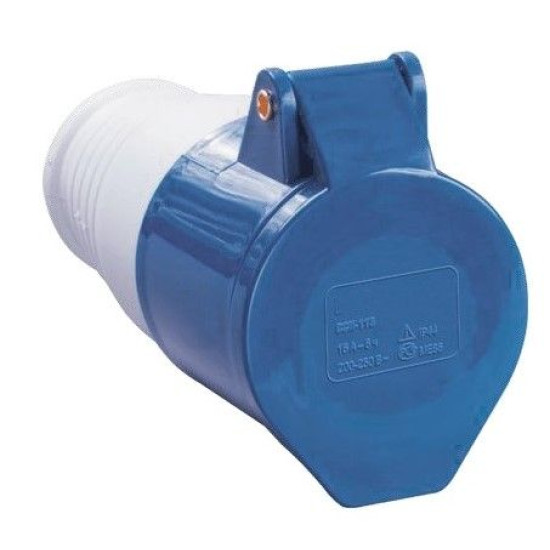 Переносна силова розетка TNSy 213 2Р+PЕ 16А 220В IP44 (TNSy5500416)