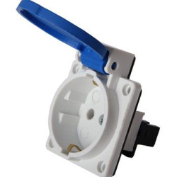 Силовий роз'єм E.Next e.socket.029.8.16,2Р+Z, 250В, 16А, IP44