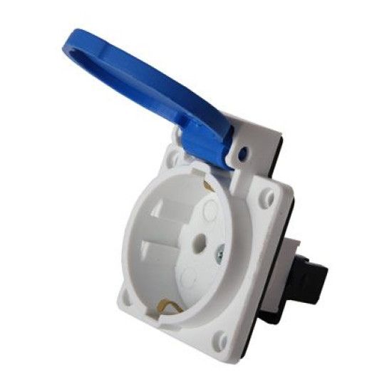 Силовий роз'єм E.Next e.socket.029.8.16,2Р+Z, 250В, 16А, IP44