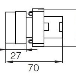 Перемикач TNSy XB2-BD21 1NO «I-0» (TNSy5500253)