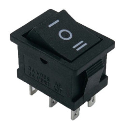 Перекидний перемикач TNSy KCD1-1-203 B/B чорний (TNSy5500681)