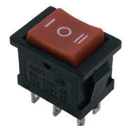 Перекидний перемикач TNSy KCD1-1-203 R/B червоний (TNSy5500682)