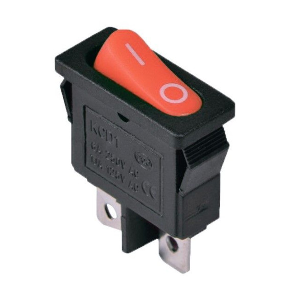 Перемикач TNSy KCD1-12-101 R/B овальний червоний (TNSy5500687)