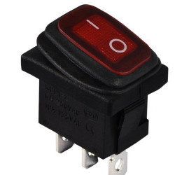 Перемикач TNSy KCD1-2-101WN R/B з підсвічуванням IP65 червоний (TNSy5500695)