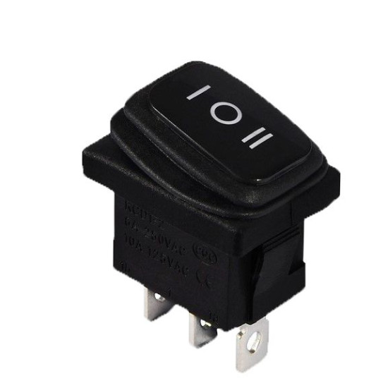 Перекидний перемикач TNSy KCD1-2-103W B/B IP65 чорний (TNSy5500697)