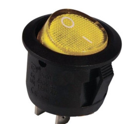 Перемикач TNSy KCD1-5-101 Y/B круглий жовтий (TNSy5500708)