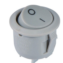 Перемикач TNSy KCD1-5-101 Grey/Grey круглий сірий (TNSy5500715)