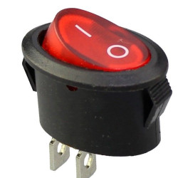 Перемикач TNSy KCD1-9-101 R/B овальний червоний (TNSy5500757)