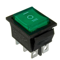 Перекидний перемикач TNSy KCD2-203 G/B зелений (TNSy5500788)