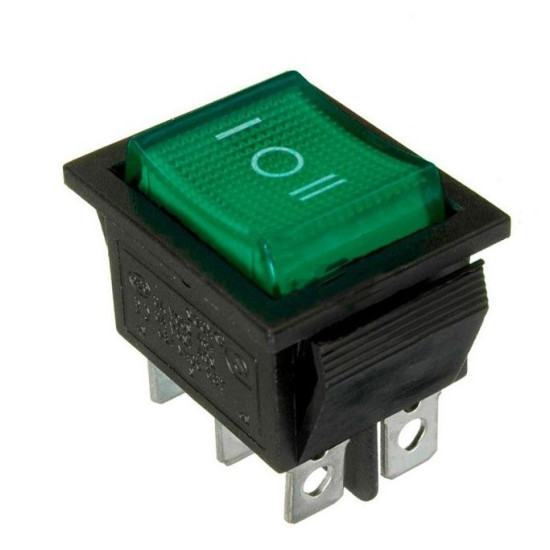 Перекидний перемикач TNSy KCD2-203 G/B зелений (TNSy5500788)