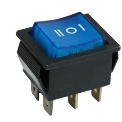 Перекидний перемикач TNSy KCD2-203 BL/B синій (TNSy5500790)