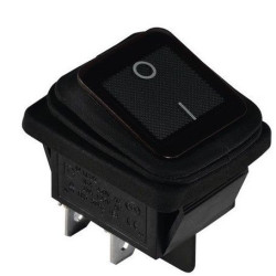 Перемикач TNSy KCD2-201W B/B IP54 чорний (TNSy5500803)