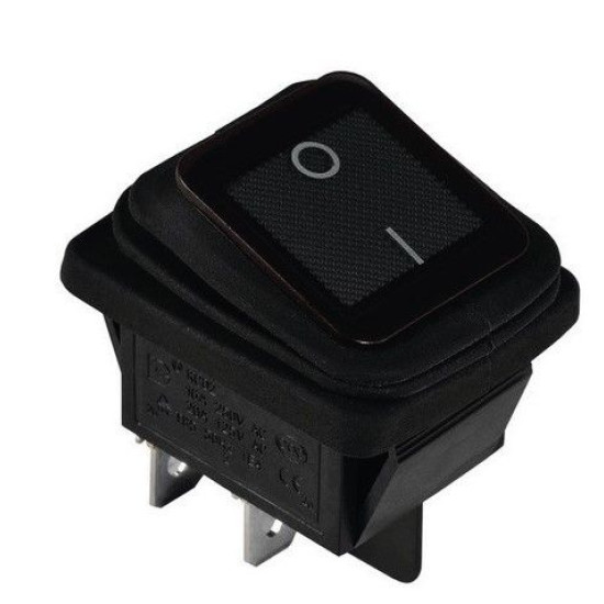 Перемикач TNSy KCD2-201W B/B IP54 чорний (TNSy5500803)