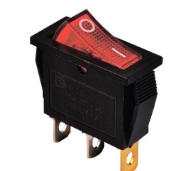 Перемикач TNSy KCD3-101N R/B з підсвічуванням червоний (TNSy5500838)