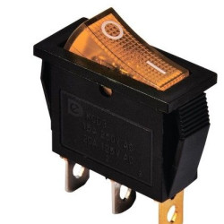 Перемикач TNSy KCD3-101N Y/B з підсвічуванням жовтий (TNSy5500839)