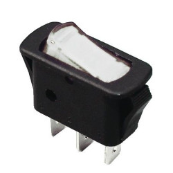 Перемикач TNSy KCD3-101N-12 W/B з підсвічуванням білий (TNSy5500840)