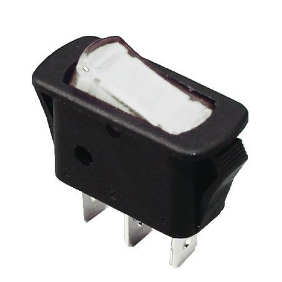 Перемикач TNSy KCD3-101N-12 W/B з підсвічуванням білий (TNSy5500840)